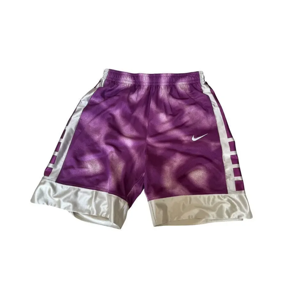 Nike Boys Purple Dri-FIT Elite 23 All Over Print Shorts Size XL